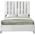 thumbnail image 2 of Meridian Furniture Enzo Solid Wood and Velvet King Bed in White, 2 of 13
