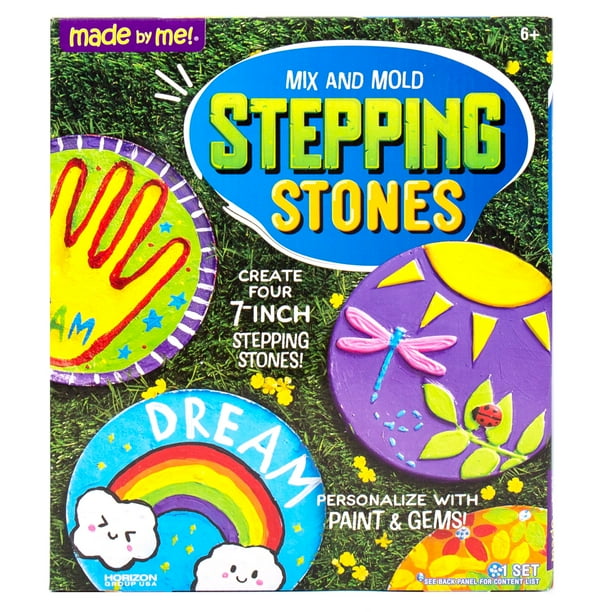 Made By Me Mix & Mold Stepping Stone Kit, Boys and Girls, Child