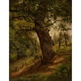 thumbnail image 2 of Wilhelm Peter Bayer 20x24 Gold Ornate Framed and Double Matted Museum Art Print Titled - Study of a Tree (1861), 2 of 4