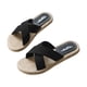 thumbnail image 2 of Zapatos de mujer Sandalias de playa de verano Cuerda de cáñamo de imitación Zapatillas de viaje de fondo plano Wmkox8yii ytu6929, 2 of 6