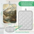 thumbnail image 6 of Yayeee Pot Holders Kitchen Heat Resistant with Pocket 7"x9.8" Cotton Oven Cooking Hot Pads, Snow Mountains, 6 of 7