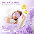 thumbnail image 3 of Steam Eye Covers, Lavender Steam Eye Stickers Skin Friendly Individually Packaged Hot Compress Disposable  for Home Use, 3 of 8