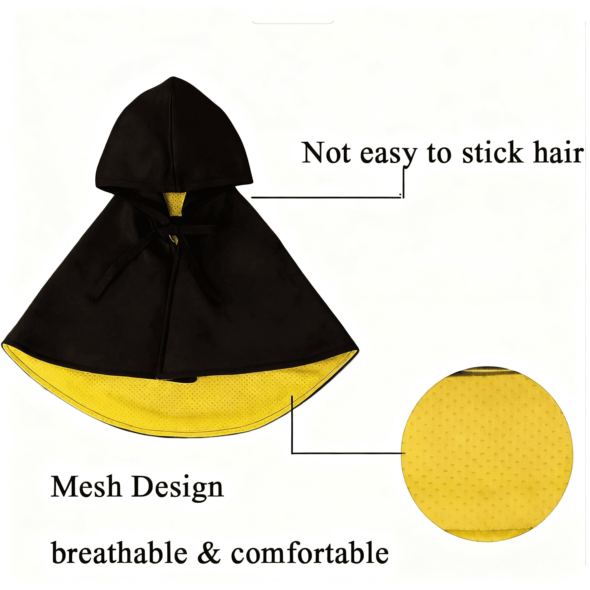 Pet Halloween Wizard Cape Costume for Cats and Small Dogs with Breathable Fabric