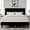 Black Velvet, variant on Novilla Full Size Platform Bed Frame with Linen Fabric Adjustable Upholstered Headboard, No Box Spring Needed, Beige