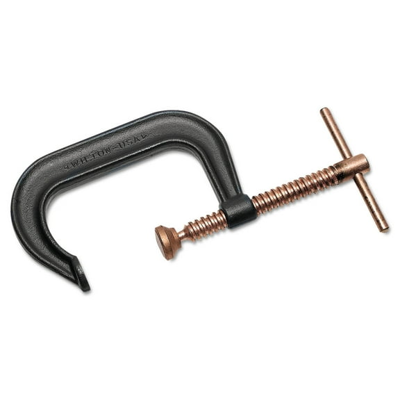 Wilton 400-P Series C-Clamps, Sliding Pin, 4 1/8 in Throat Depth