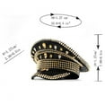 thumbnail image 3 of Sequins Captain Hat Crystal Sailors Hat for Wedding Cocktail Parties Vacation Crystal for Comedian Actor, 3 of 8