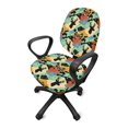 thumbnail image 5 of Chririnla Deer Bow Pattern Computer Office Chair Cover, 2 Pcs Swivel Chair Cover Stretch Dustproof Desk Rotating Chair Slipcovers for High Back Chair, 5 of 8