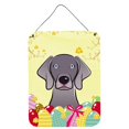 thumbnail image 1 of Caroline's Treasures Weimaraner Easter Egg Hunt Impresiones para colgar en la pared o en la puerta BB1913DS1216, 16HX12W, Multicolor Caroline's Treasures BB1913DS1216, 1 of 1