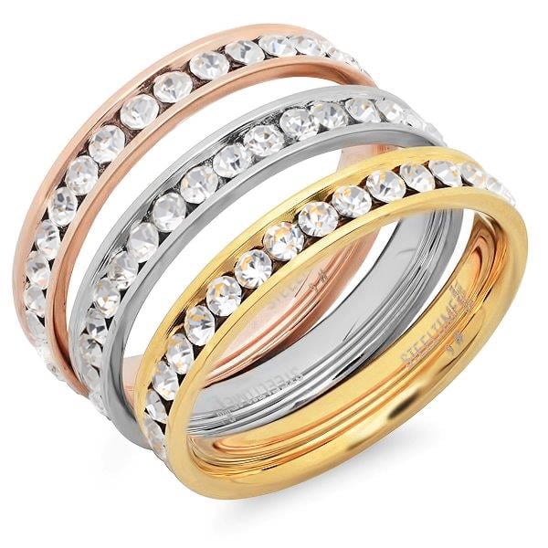 Stainless Steel Silver Toned Ring