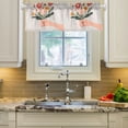 thumbnail image 2 of Yayeee Kitchen Valance Rod Pocket 54" x 18" Living Room Window Curtain, Yellow Cute Flower, 2 of 6