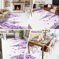 thumbnail image 6 of Wisteria Flowers Large Area Rugs for Bedroom Living Room, Soft Non Slip Carpet Bedside Rug, Purple Floral Warercolor Summer Rectangular Floor Cover Kitchen Accent Rug 5'x8' for Dining Room/Office, 6 of 9