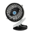 thumbnail image 2 of Mini ventilador con clip Ventilador de circulación de aire rápido giratorio portátil para escritorio de coche Dormitorio de oficina junto a la cama, con batería Sweethay HA002797-02B, 2 of 6