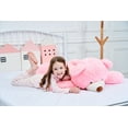 thumbnail image 4 of IKASA Giant Teddy Bear Stuffed Animal Plush Toy,Large Jumbo 39" Pink Huge Cute Soft Toys,Big Size Fluffy Plushy Fat Oversized Plushie,Gifts for Kids Girls Boys Girlfriend Children, 4 of 5
