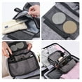 thumbnail image 3 of Multi-functional Travel Toiletry Organizer with 300D Polyester Fabric - Spacious 24.5x52cm Open Size, Lightweight 235g, Water-Resistant Design for Cosmetics & Toiletries in Black/Grey/Purple/Rose, 3 of 6