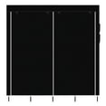 thumbnail image 6 of Zimtown 2 Hanging Clothes Rack Organizer Closet Armoire Durable Storage Wardrobe Black, 6 of 6