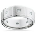 thumbnail image 1 of Mens 3/4ct Princess Cut Diamonds Wedding Ring New Band, 1 of 4