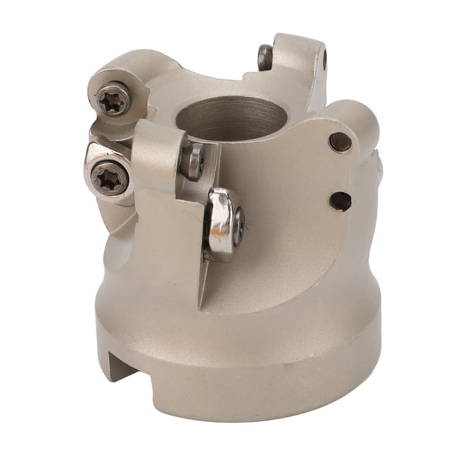 Face Mill, 4 Flute CNC Milling Cutter Strong Rigidity Coated 40cr High Efficiency for Metal Processing