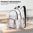 thumbnail image 7 of Kuiaobaty Baseball Print Backpack for Girls Boys Ice Cream Print Backpack with Adjustable Strap Lightweight Bookbags for School, 7 of 7