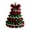 Red Green, variant on Handmade Crochet Christmas Tree DIY Crochet Christmas Tree Kit with Bow Faux Pearl Decor Holiday Craft Starter Set for Beginners