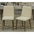 thumbnail image 2 of Manhattan Comfort Chaise d'Appoint Utopique en Beige (Lot de 2), 2 of 7