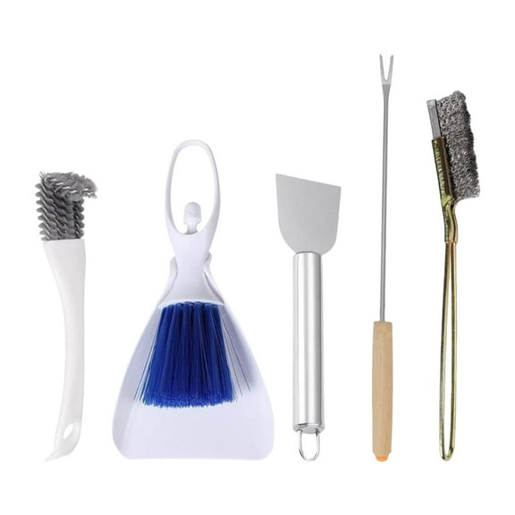 5Pieces Bird Cage Cleaning Set Stainless Steel Poop Remover Tool for Parakeets and SmallAn1ma1Cage Maintenances