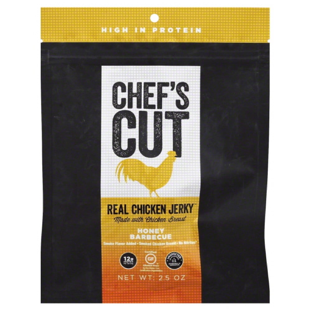 Chefs Cut Jerky, Real Chicken, Honey Barbecue by Chef'S Cut