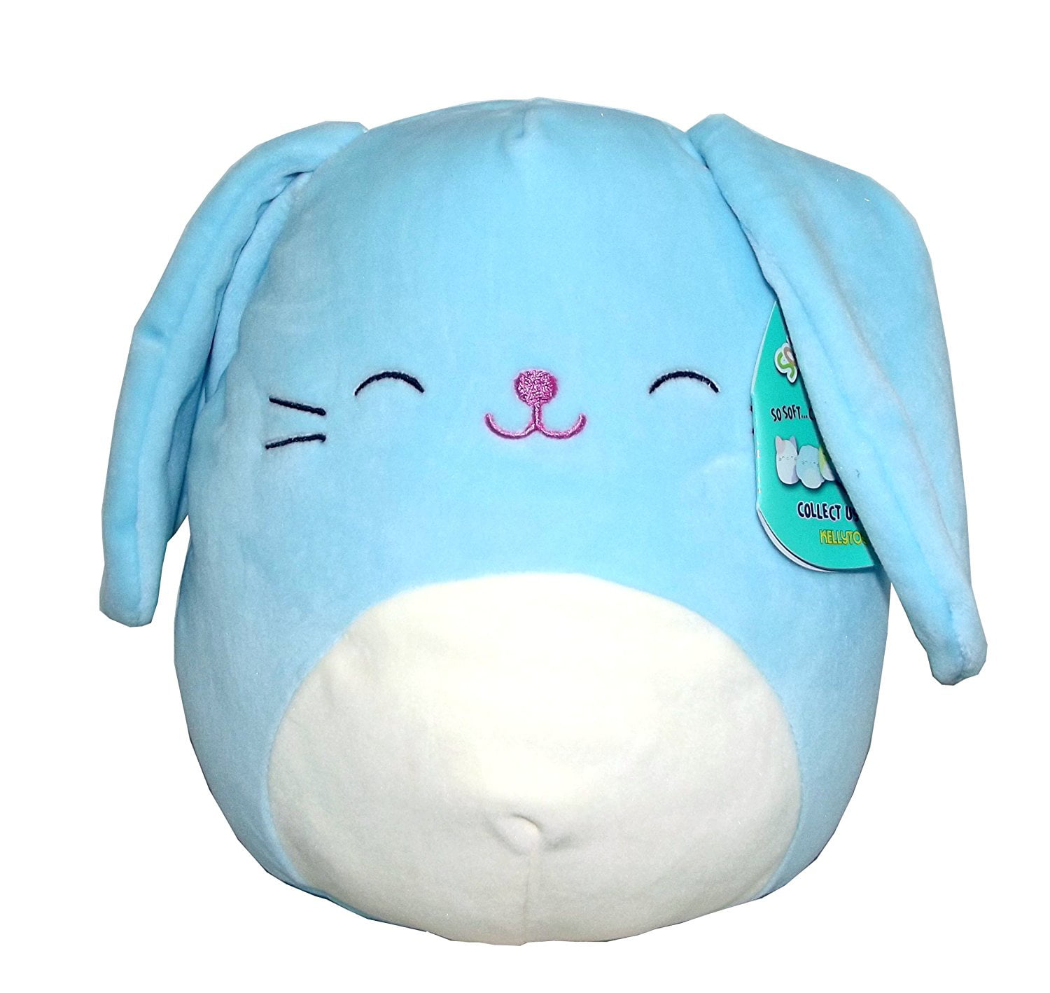 Squishmallows 3.5" pink bunny rabbit clip on Easter plush stuff animal toy 