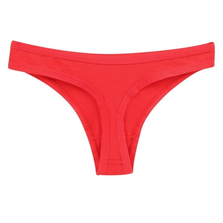 Bigersell Boy Shorts Underwear for Women Clearance Cotton Bikini Underwear Women Boyshort Thongs Panty Style P-1117 Cotton Plus Size Panties Lace Thong Briefs Mid Waist Women Cheeky Panties Red XL