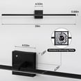 thumbnail image 6 of Modern Vanity Lighting Fixtures 39 Inch Bathroom Vanity Lights Over Mirror Wall Sconce for Bathroom Black Warm Lighting Bath Wall Sconce, 6 of 10