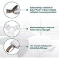 thumbnail image 3 of Clip de Support d'Angle Triangulaire 4 Pcs (Noir) Attache de Drap de Lit Clip de Housse de Matelas Bande Élastique Réglable 4 Pcs, 3 of 5