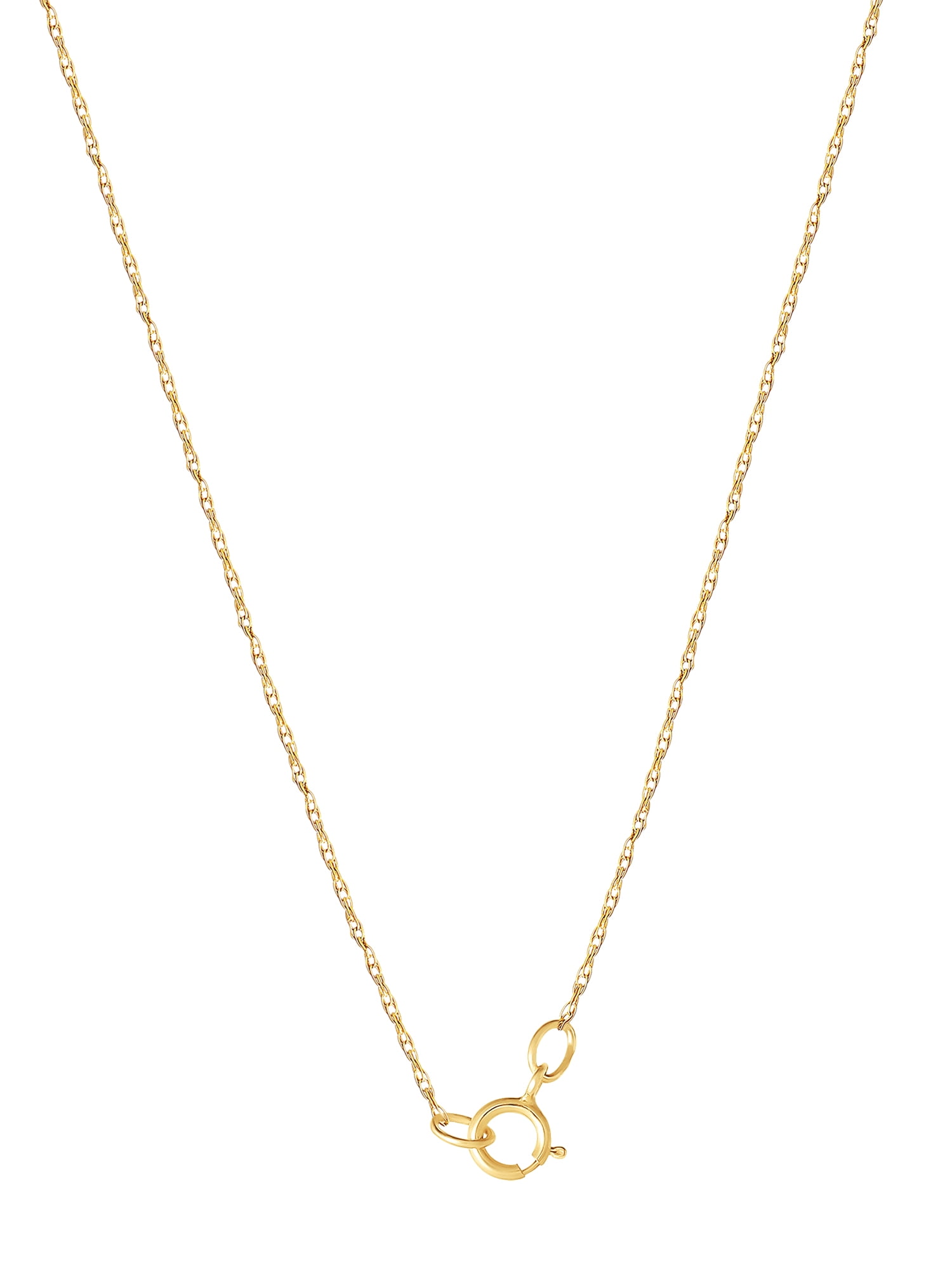 Brilliance Fine Jewelry Women's 10kt Gold Cross Pendant, 18"