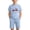 Light Blue, variant on Kids 4th of July Outfit Light Blue 2 Piece Set Unisex 100% Cotton T-Shirt and Shorts Summer Clothes for Boys Girls 3-12 Years,Size 4 T