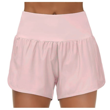 Yoga Pants Women High Waisted Running Shorts Athletic Workout Shorts with Mesh Liner & Zipper Pockets Workout Clothes for Women
