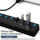 thumbnail image 4 of Concentrador USB 3.0 de 7 puertos con indicadores de encendido y apagado independientes, 4 of 7