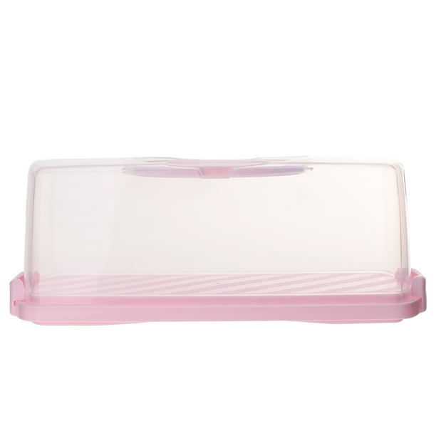 Cake Bread Box Carrier Plastic Loaf Container Keeper Clear Cover Holder