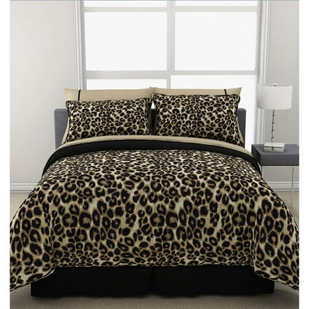 Formula Brushstroke Cheetah Reversible Bed in a Bag Bedding Set