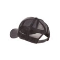 thumbnail image 5 of PU Leather Mesh Trucker Adjustable Snapback Hat - Black, 5 of 5