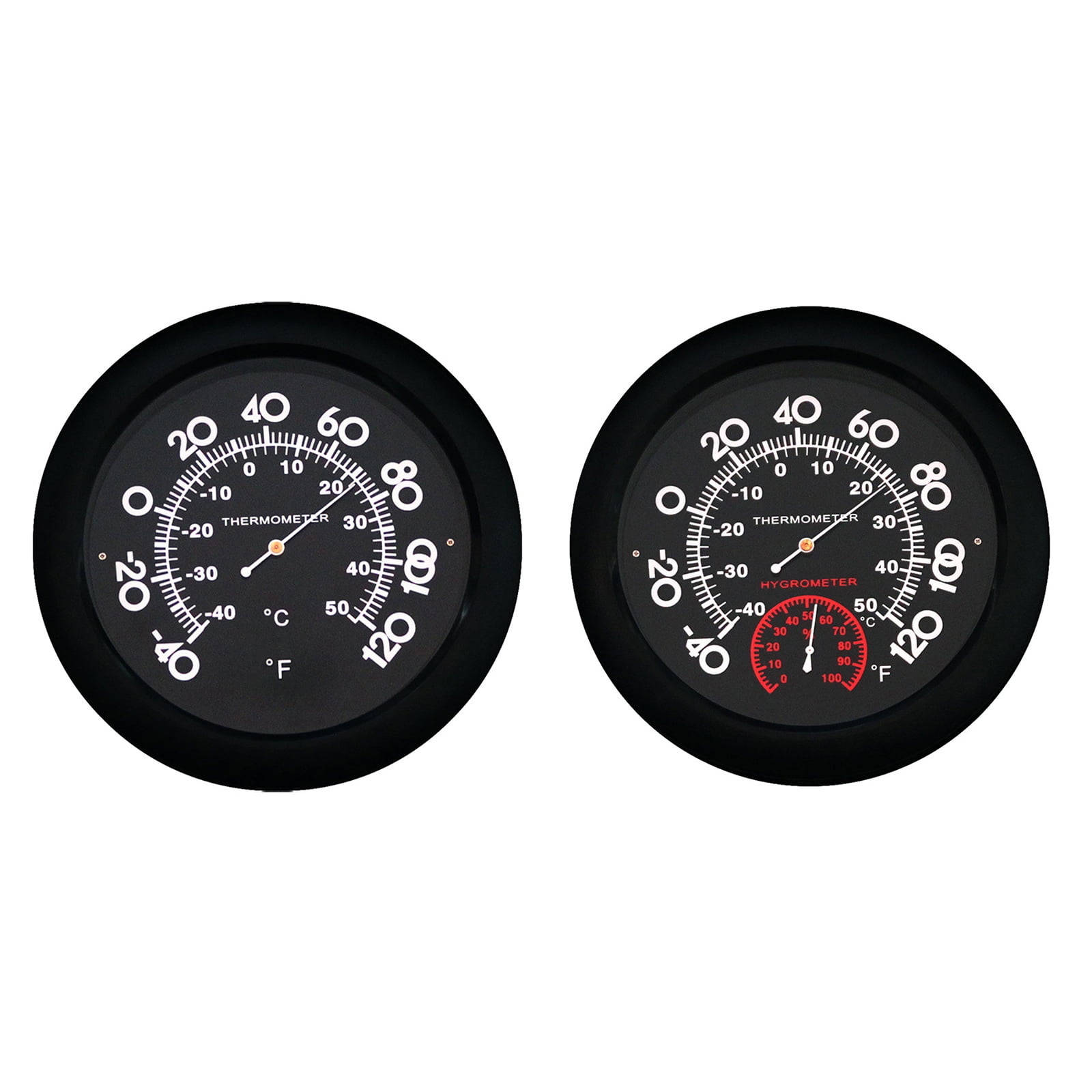 lanema Stainless Steel Wall Mounted Digital Thermometer Hygrometer for Home School Office Baby Room Hanging Weather