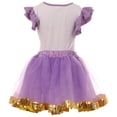 thumbnail image 2 of Toddler Girl Kids 2 PCS Unicorn T-Shirt Top Tutu Tulle Skirt Clothing Set White Lilac 2T XS 503258 BNY Corner, 2 of 2