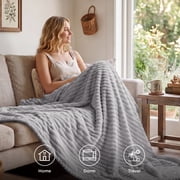 U Bedsure U by Bedsure Harbor Mist Fleece Twin/Twin-XL Blanket for Couch — $17.09 (43% off)