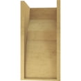 thumbnail image 4 of 11"W x 11"D x 22"H Wide Monterey Rough Cedar Woodgrain TimberThane Corbel, Primed Tan, 4 of 6