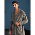 thumbnail image 3 of Men Solid Belted Sleep Robe, 3 of 4
