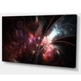 thumbnail image 2 of Art Numérique Extraterrestre Foncé Fleur Fractale - Grande Impression sur Toile Florale, 2 of 3