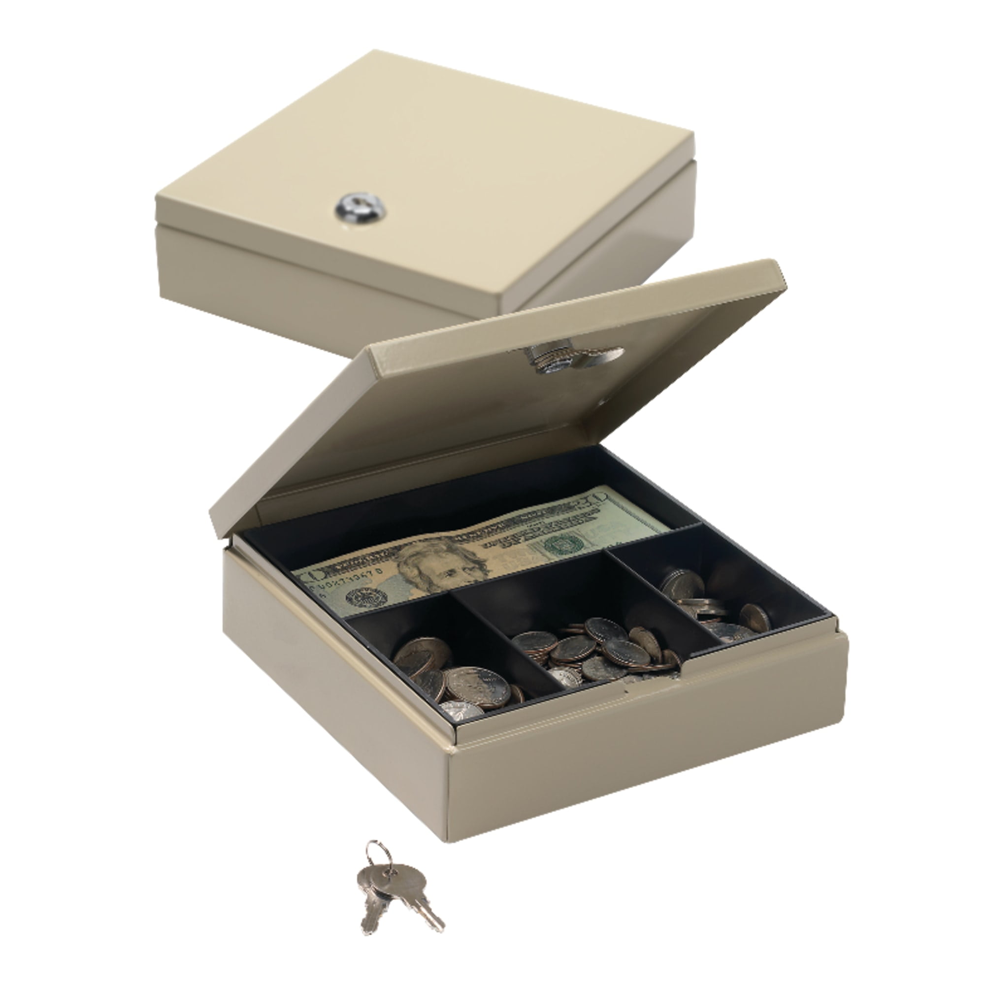 Drawer Safe, 1 7/8in.H x 6 5/8in.W x 7in.D, Sand, 227107004
