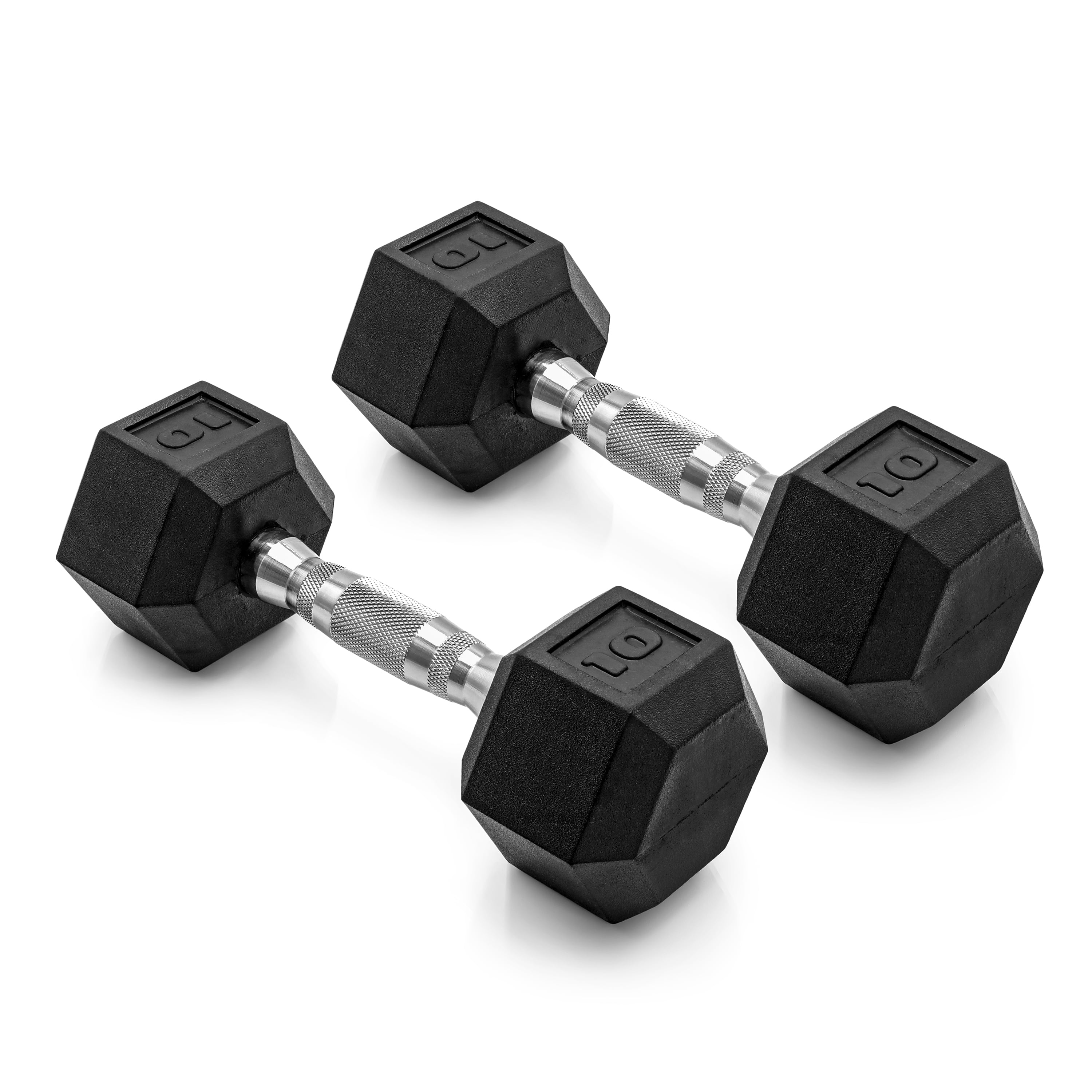 CAP 150lb Rubber Hex Dumbbell Set Walmart