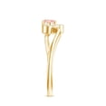 thumbnail image 3 of Rosec Jewels IGI Certified Lab Grown Pink Diamond Heart Ring (1 Ct, VS1 Quality) - Pink White Diamond Ring - Gift for Special Occasions, 14K Yellow Gold, US 9.00, 3 of 8