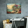 thumbnail image 4 of Epic Graffiti 'Sunrise by the Sea' by Chuck Pinson, Canvas Wall Art, 26"x18", 4 of 8