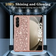 thumbnail image 7 of Dteck for Samsung Galaxy Z Fold 7 Case, Z Fold5 Glitter Case for Women Girls, Slim Ultra Thin Matte Sparkle Shiny Hard PC Shockproof Protective Cover for Samsung Galaxy Z Fold7,Rosegold, 7 of 7