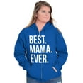 thumbnail image 4 of Best Mama Ever Mom Mommy Mothers Day Zip Hoodie Sweatshirt Women Brisco Brands S, 4 of 6