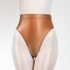thumbnail image 3 of Gibobby Paquete de Tanga para dama Pantalones de tanga de cintura súper alta, pantalones finos, transparentes, sexy, populares(Café,XL), 3 of 5
